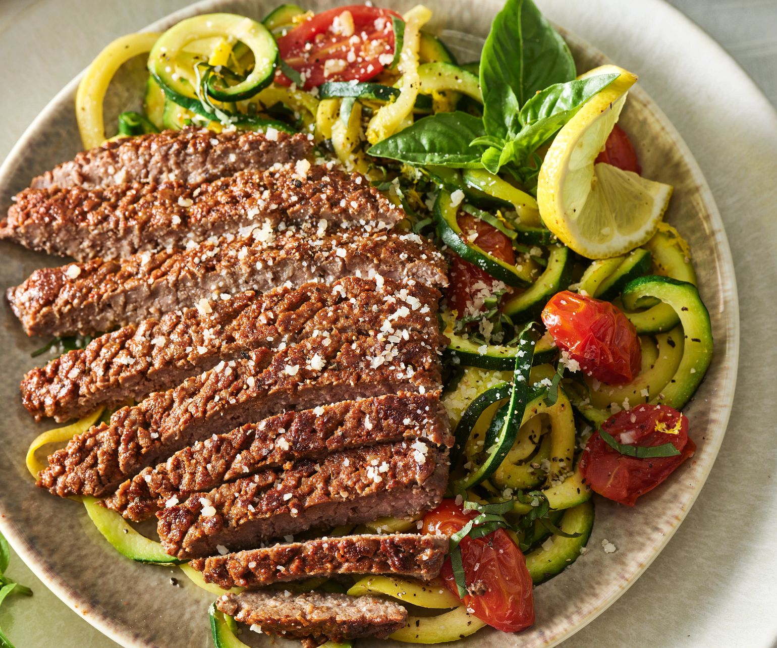 Blackened Cubed Steaks with Zoodles